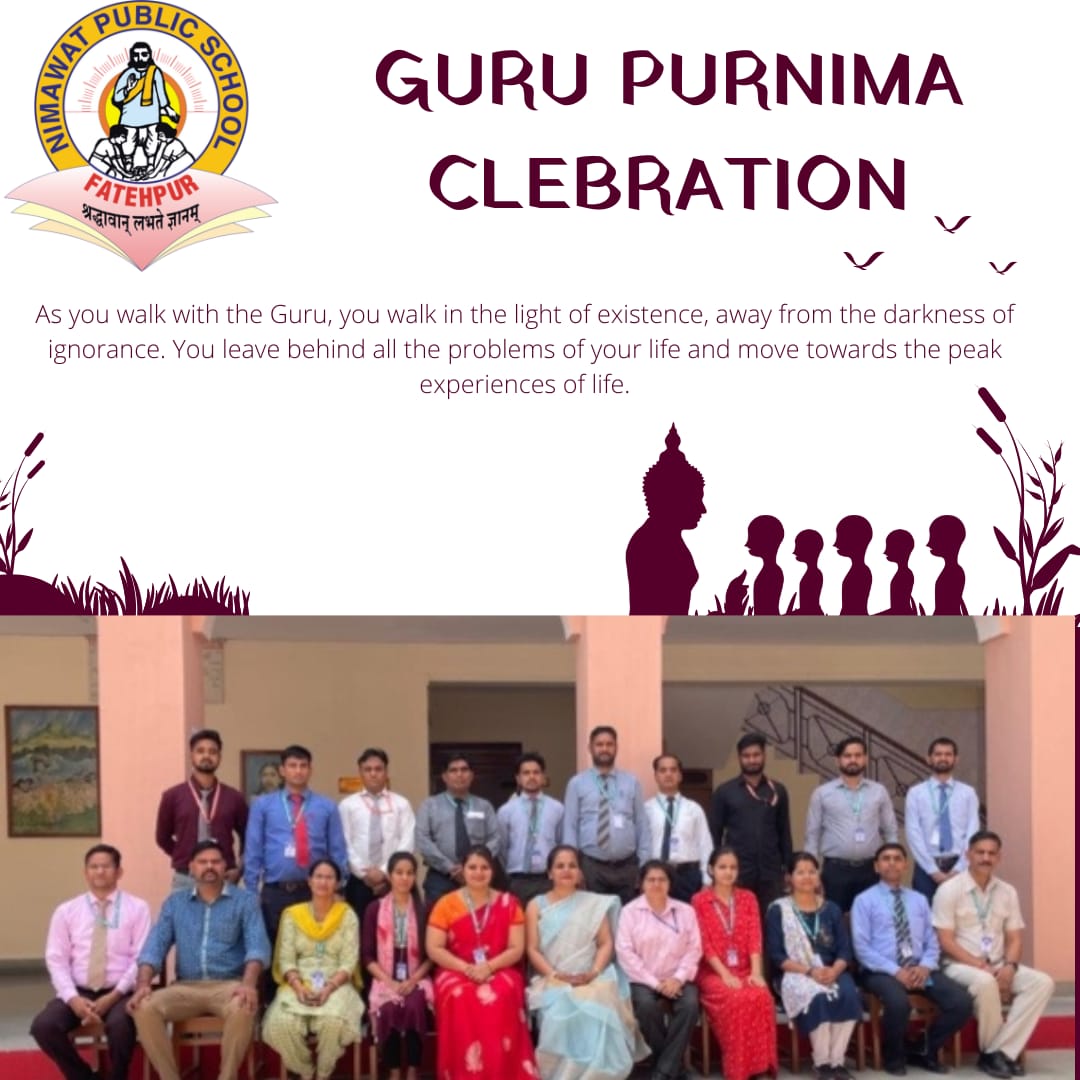 Nimawat public School are going to celebrate the occasion of Guru Purnima